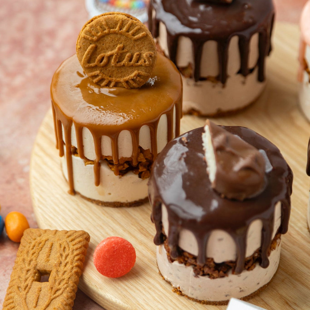 Trois individuels aux chocolats et au spéculos