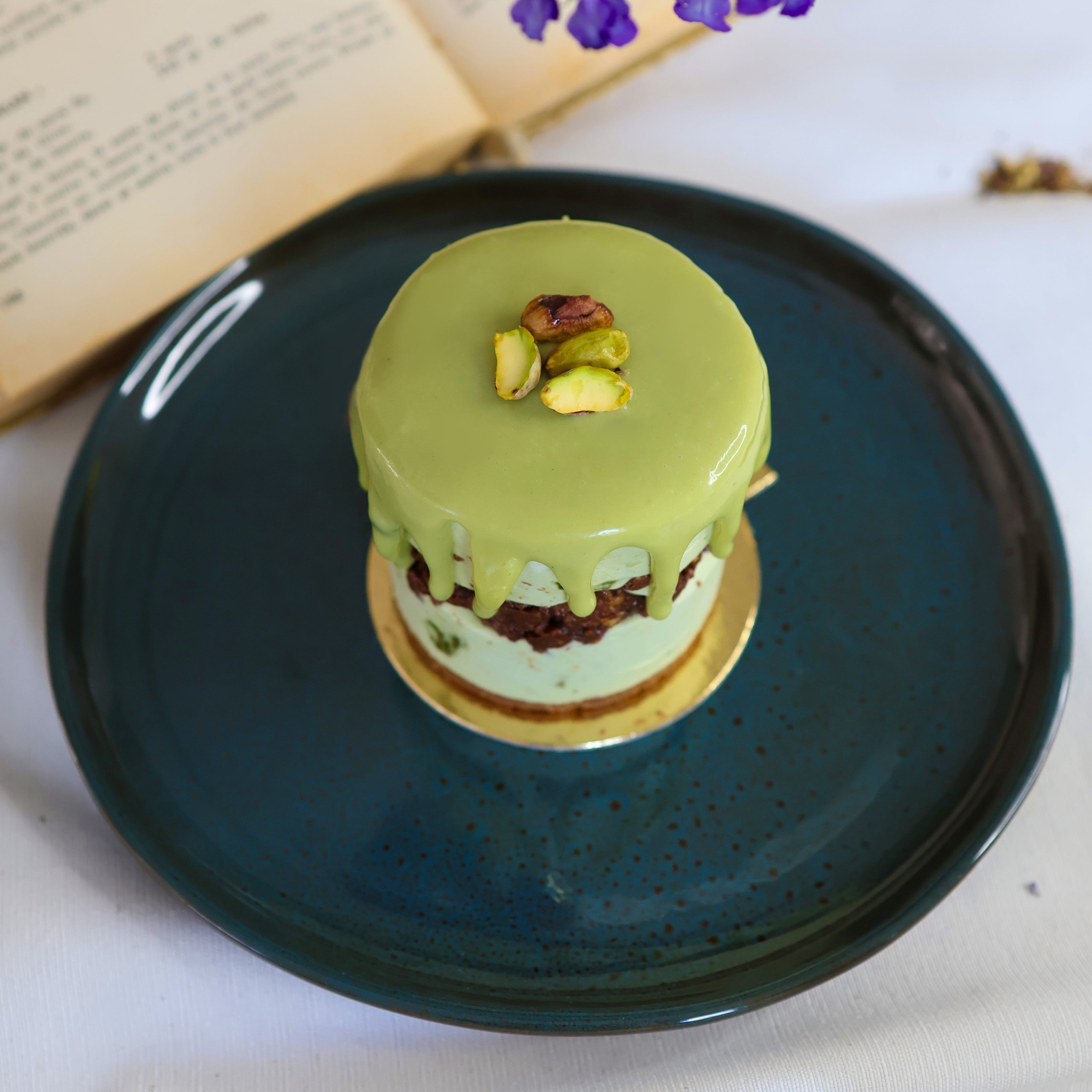 Photo d'un Iced Cake Individuel à la pistache