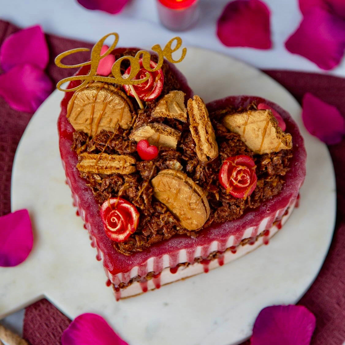 Entremets bi-goût cœurs Saint Valentin