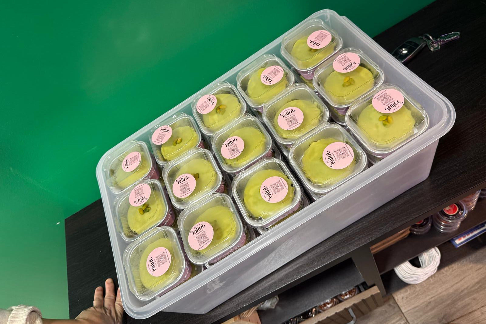 Commande emballée par le restaurant Noodles, avec qui nous collaborons